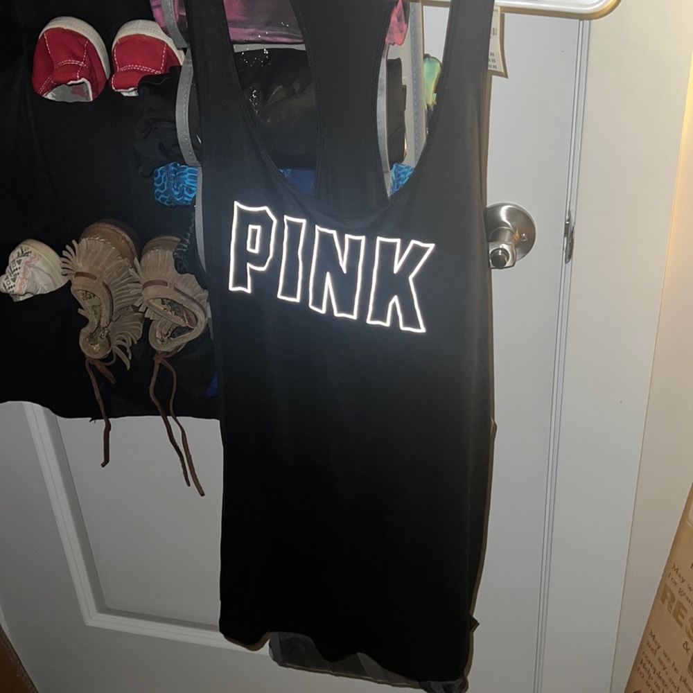 Victoria Secret Pink Active racer back tank black